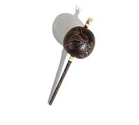 Shamans Market Peruvian Amazon Gourd Rattle - Four Directions, Medium Size - Handcrafted Artisan Shaman Rattle for Sound Healing, Meditation, Ceremony & Drum Circles