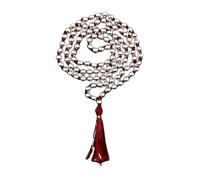 Shambhava Original Parad Mercury Prayer Mala 108+1 Beads Unisex Mala For Wearing Japa Puja Meditation, Standard, Metal, 1