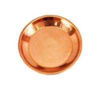 Shambhava Pure Copper Pooja Thali Plate for Home and Wedding | Aarti Samagri Plate for Diyas and Home Decoration (150g Approx)