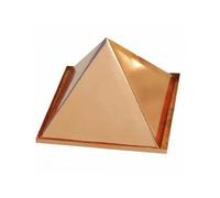 Shambhava Pure Copper Pyramid for Positive Vastu Energy | Boost Positive Energy and Remove Negativity at Home, Office, Factory, and Plot (Size: 4 x 4)