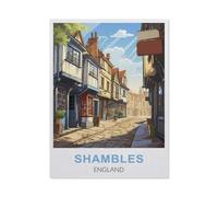 Shambles England，Jigsaw Puzzles for Adults 1000 Piece Challenging Game Toys, Impossible Puzzle,1000 Piece Jigsaw Puzzles for Adults Family Decoration Puzzle（50x70cm）-S79