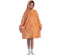Shamdon Home Collection Kids Extra Long Oversized Blanket Hoodie,220GSM Flame Retardant Sherpa Fleece Hoodie Blanket,Kangaroo Pocket Hooded Wearable Blanket,One Size fit 5-15 Years Girls & Boys