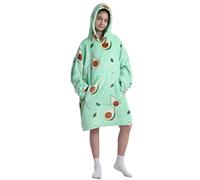Shamdon Home Collection Kids Extra Long Oversized Blanket Hoodie,220GSM Flame Retardant Sherpa Fleece Hoodie Blanket,Kangaroo Pocket Hooded Wearable Blanket,One Size fit 5-15 Years Girls & Boys