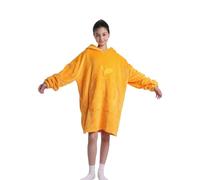 Shamdon Home Collection Kids Extra Long Oversized Blanket Hoodie,220GSM Flame Retardant Sherpa Fleece Hoodie Blanket,Kangaroo Pocket Hooded Wearable Blanket,One Size fit 5-15 Years Girls & Boys