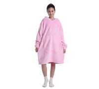 Shamdon Home Collection Kids Extra Long Oversized Blanket Hoodie,220GSM Flame Retardant Sherpa Fleece Hoodie Blanket,Kangaroo Pocket Hooded Wearable Blanket,One Size fit 5-15 Years Girls & Boys