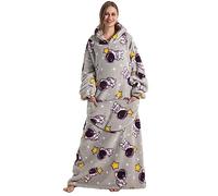 Shamdon Home Collection Oversized Blanket Hoodie for Women Men Adult - Extra Long Warm and Soft Snuggle Hooded Wearable Blanket Sweatshirt, Gifts for Christmas Birthday