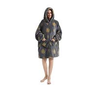 Shamdon Home Collection Oversized Blanket Hoodie, Sherpa Fleece Hoodie Blanket for Adults, Wearable Blanket for Men & Women, Giant Hooded Sweatshirt Throw with Pocket,Grey Lion