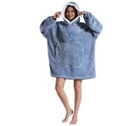 Shamdon Home Collection Sherpa Fleece Blanket Hoodie for Women and Men- Oversized Wearable Sweatshirt with Giant Hood &Pocket,Warm Cozy Lounge Pullover, Winter Gift for Unisex Adult Teenager