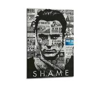 SHAME3 Poster Wall Art Canvas Poster Modern Painting for Living Room Bed Room 12x18inch(30x45cm) Frame-style