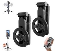 Shamfreshen Selfie Stick, 4-in-1 Multifunctional 360° Rotation Magnetic Selfie Stick for iPhone & Android, Phone Stand for Video Recording & Vlogging - Portable Travel(2 Set)