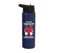 Shamisen Orchestra Japanese Fox Superpower Shamisen Stainless Steel Insulated Water Bottle