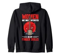 Shamisen Traditional Instrument Orchestra Women Shamisen Zip Hoodie