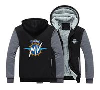 ShaMma New Men's Hoodies for MV agusta Winter Jackets Zip Up Coats Pullover Heavyweight Outerwear Warm Workout Jacket Casual Tops for Men-D||L