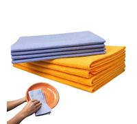 Shammy Cloth, 8PCS Super Absorbent Cleaning Cloth, Reusable Multi-Purpose Shammy Drying Towel, Chamois Leathers For Car Cleaning, Machine Washable Chamois Towel For Window, Floors, Kitchen Cleaning