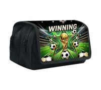 Shamoparty Football Pencil Case Model C Passionate Scenes from the Pitch Pencil Case Student Pencil Case Football Cup Gift School Office Supplies