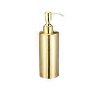 Shampoo and Conditioner Dispenser, Gold Brushed Kitchen Bathroom Accessories Shampoo Dispenser Deck Mounted Stainless Steel Liquid Soap Holder