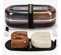 Shampoo Bar Holder and Soap Case | Leakproof Travel Container with Lid & Drain Tray | Includes Silicone Strap and Mesh Soap Bag | for Bathroom, Shower, Camping, Gym Travel (Black, Large)