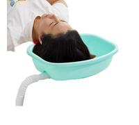 Shampoo Bowl | Portable Shampoo Basin with Neck Support Problems, Bedside Table, Elderly, Pregnancy, Injury, Hay,Color Size Sink Tray with Drain Hose