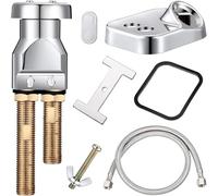 Shampoo Bowl Vacuum Breaker Kit, 14-Piece Stainless Steel Shampoo Sink Parts for Replacement, Anti-Backflow Check Valve for Hair Salon Sink, Backwash Unit Plumbing Fittings, Professional Grade