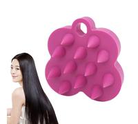 Shampoo Brush Massager for Scalp, Manual Silicone Massage Comb, Head Massager | for Women Shampoo Shower Washing Cleaning Relaxation Wellness Bath Salo