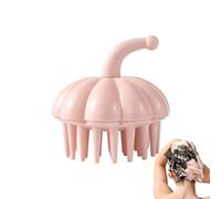 Shampoo Brush with Pumpkin Shape and Flexible Bristles - Wet and Dry Hair Exfoliating Wash Brush | For Bathroom Dorm Travel Hotel Husband Boyfriend Mother Girlfriend Women