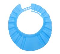 Shampoo Cap, Adjustable Blue Shower Hat for Bathing and Haircuts | Soft PP, Tpe Silicone and EVA Design, Open Top, Drainage Slots, Fits Heads 40-55cm