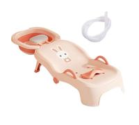 Shampoo Chair,Folding Shampooing Recliner - Head Rest Recliner Rinser Seat for Home Ages 0-10 Boys Girls Bathroom Salon Toilet