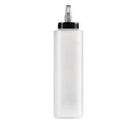 Shampoo Dispenser Bottle - 400ml Refillable Empty Container, Twist Top Applicator, 8.3 x 3.1 x 3.1 Inch Leakproof Portable Liquid Storage | Bathroom Shower Lotion