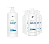 Dove Scalp + Hair Therapy Soothing Hydration Shampoo 400ml, 6 Pack - Infused with Hyaluronic Acid and Botanical Oils for Dry Scalp Relief, Sulphate Formula for Deep Cleansing and Weightless Moisture