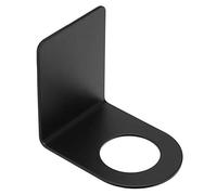Shampoo Holder Hanger, Non Drilling Adhesive Shower Gel Bottle Rack Stainless Steel Wall Mounted Soap Pump Bottle Dispenser Holder Black - 33mm/1.3in