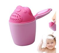 Shampoo Rinse Cup, Bath Jug for Baby Washing, Cute Cartoon Shampoo Cup, Waterfall Rinser Bath, Protection Eye, Shower Sprinkler Spoon Bathroom Accessories, Silicone Soft, Convenient