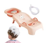 Shampoo Seat, Foldable Seat for Hair Washing for Children in the Salon, Adjustable Reclining Seat for Baby Hair Washer Girls Age 0-10 Years for Bathroom and Salon