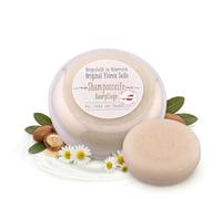 Shampoo Soap 100 g Round in Tin - Solid Hair Soap with Organic Sheep's Milk, Argan Oil, Chamomile Extract, Glycerine & Lanolin - Made in Austria, No Silicones & Fillers, Ideal for Travel