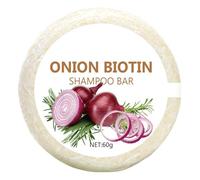 Shampoo Soap - Hair Strengthening Bar for Vitality, 60g Concentrated Onion Formula with Volumizing Bubbles & Follicle Nutrition for Scalp, Roots, Strands and Professional Cleansing Standards