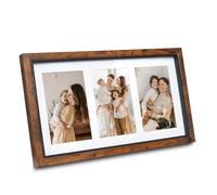Shampsen Photo Frame 4x6 Collage Frame with Mat for Wall and Tabletop Gift for Birthday, Anniversary, Mother's Day