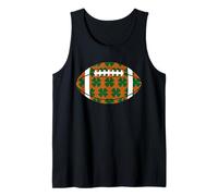Shamrock American Football Player St Patricks Day Irish Tank Top