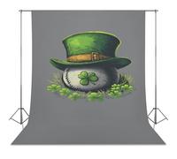 Shamrock Baseball Funny Photography Backdrop Background Washable Photo Studio Backdrops for Party Video Shooting