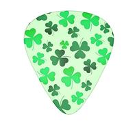 Shamrock Clover Green Happy St Patrick'S Day Irish Guitar Picks Includes Thin Medium And Heavy Gauge Unique Guitar Gift For Bass Electric Acoustic Guitars Ukulele (12 Count)