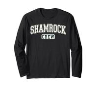 Shamrock Crew Varsity Letters St. Patrick's Day Long Sleeve T-Shirt