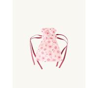 Shamrock Dynamics Cotton Drawstring Gift Bag Rose Blush 10.7x15cm | Floral Print, OEKO-TEX® Certified, Reusable, 9g Net Weight, Made in India