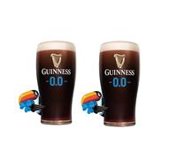 Shamrock Gift Company Guinness 0% Pint Glass (2, Pint)