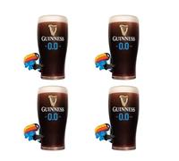 Shamrock Gift Company Guinness 0% Pint Glass (4, Pint)