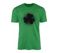 Shamrock Graphic T-Shirt - St Patrick's Day Irish Shamrocks Dots Ireland Lucky Clover Celebration Logo Green Tee Present Mens Clothing Clothes (Kelly Green Prime, XL)