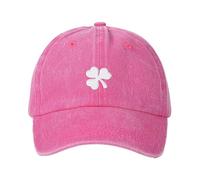 Shamrock Hat for Men and Women Funny Clover Embroidered Print St Patrick's Day Baseball Cap Unisex Cotton Irish St Paddys Day Trucker Hat Distressed Vintage Ireland Green Snapback Peaked Cap