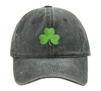Shamrock Hat for Men and Women Funny Clover Embroidered Print St Patrick's Day Baseball Cap Unisex Cotton Irish St Paddys Day Trucker Hat Distressed Vintage Ireland Green (Z012-Green, One Size)
