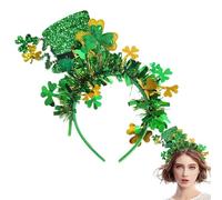 Shamrock Headband Boppers Green Bowler Hat Irish Carnival Costume Hair