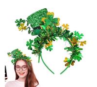 Shamrock Headband St Patrick's Day Headband, Green Four Leaf Headbands, Irish Carnival Costume Accessories For Women Girls