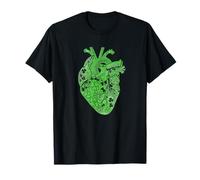 Shamrock Heart Cardiac Nurse St Patricks Day Anatomy T-Shirt