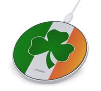 Shamrock Ireland Flag Printed Wireless Charger Funny 10W Fast Charging Pad Mat for Cell Phone
