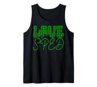 Shamrock Irish Special Education Love SPED St Patricks Day Tank Top